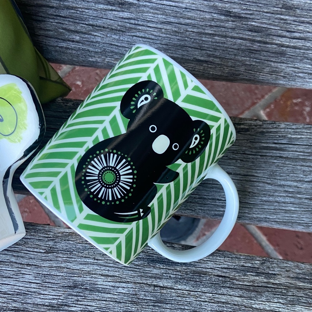 Green Koala Print Kids Mug - dbl